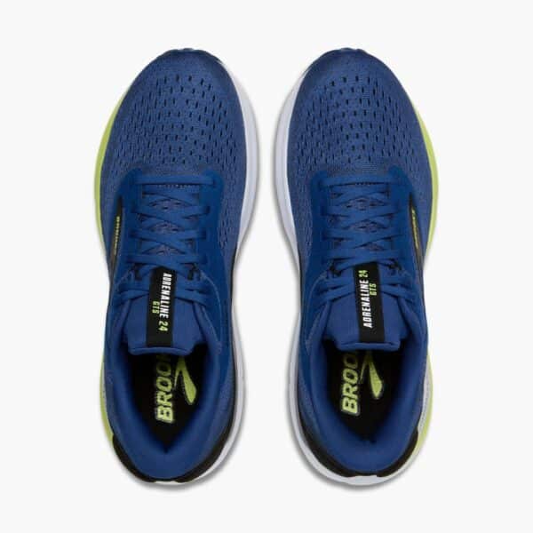Brooks Adrenaline GTS 24 - Navy Peony/Black/Acid Lime - Image 6