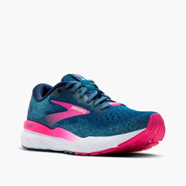 Brooks Ghost 16 GTX -  Moroccan Blue/Pink/Yellow - Image 3