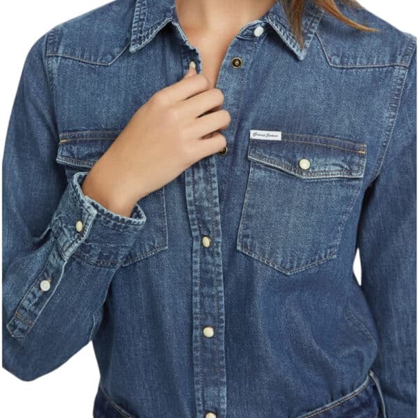 Guess Jeans Slim Ladies Denim Shirt - Image 3