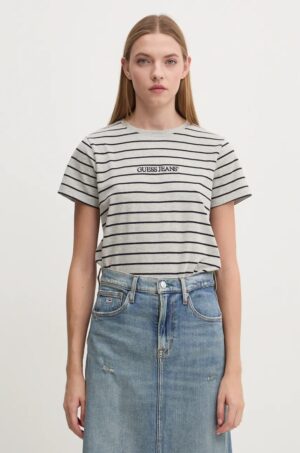 Guess Jeans Striped T-shirt - Black/Grey
