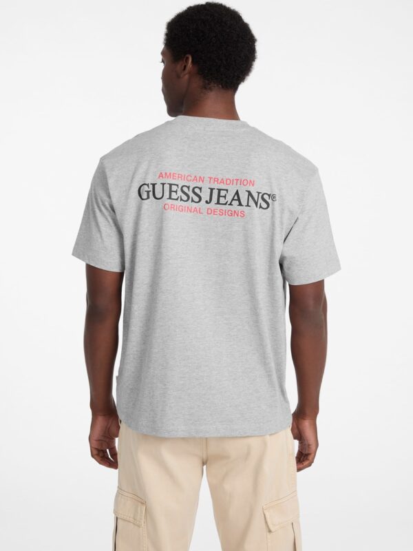 Guess Jeans Tradition Tee - Grey - Image 4