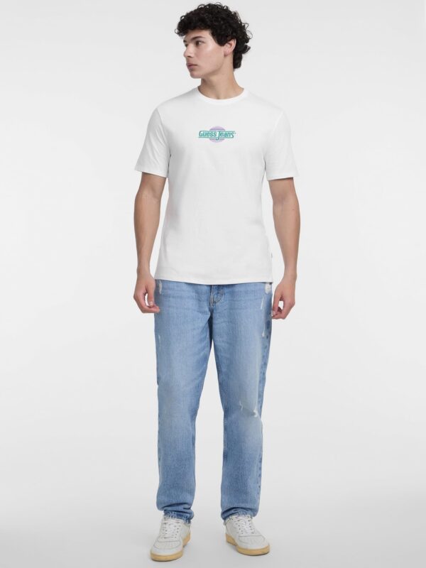 Guess Jeans Logo Tee - White - Image 2