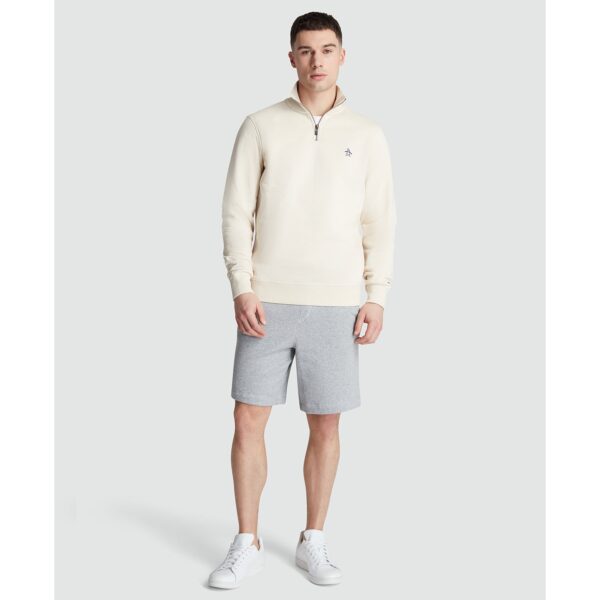 Original Penguin Fleece Quarter Zip Sweatshirt - Birch - Image 3