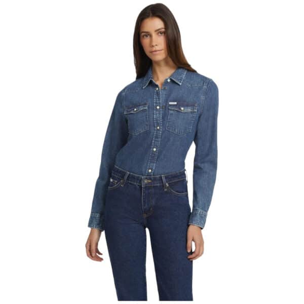 Guess Jeans Slim Ladies Denim Shirt - Image 2