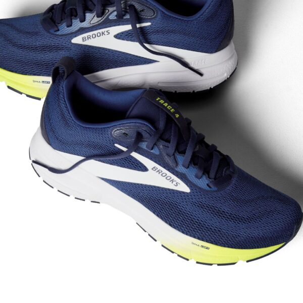 Brooks Trace 4 - Navy/Peacoat/Acid Lime - Image 2