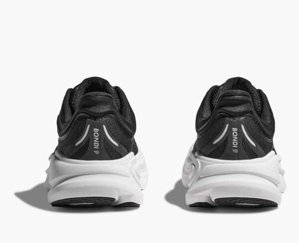 Hoka Bondi 9 Ladies Wide Fit - Black White - Image 7