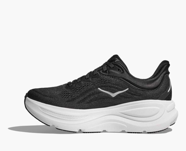 Hoka Bondi 9 Ladies Wide Fit - Black White - Image 2