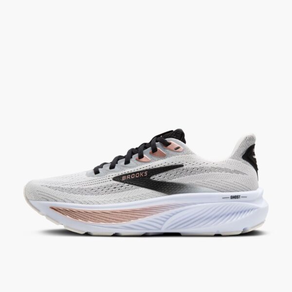 Brooks Ghost 17 - White/Black/Rose Gold - Image 8