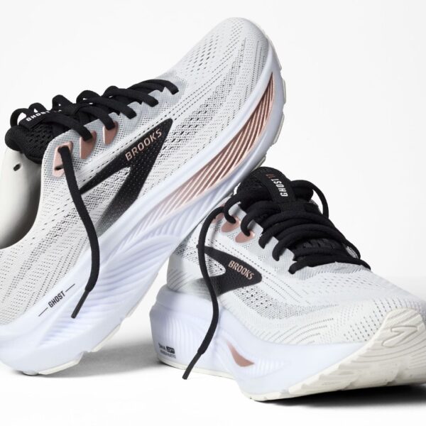 Brooks Ghost 17 - White/Black/Rose Gold - Image 2