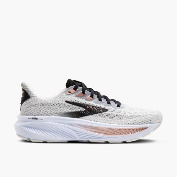 Brooks Ghost 17 - White/Black/Rose Gold
