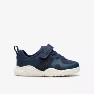 Clarks Feather Ath Toddler - Navy
