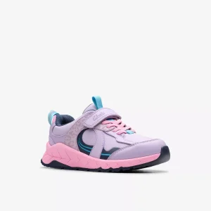 Clarks Selva Hero Kids - Lilac Combi G