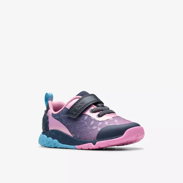 Clarks Tidal Trail Toddler - Navy - Image 3