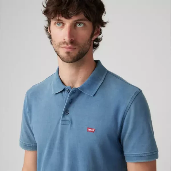 Levi's Housemark Polo Shirt - True Indigo - Image 5