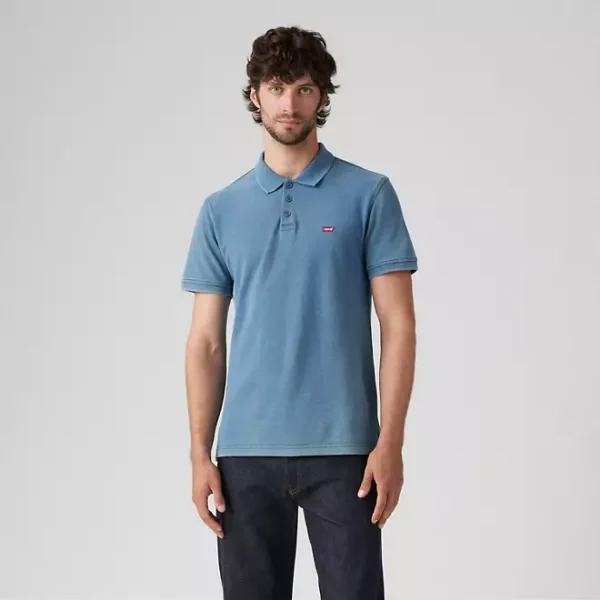 Levi's Housemark Polo Shirt - True Indigo - Image 3