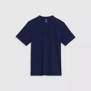 Levi’s Short Sleeve Housemark Henley - True Indigo