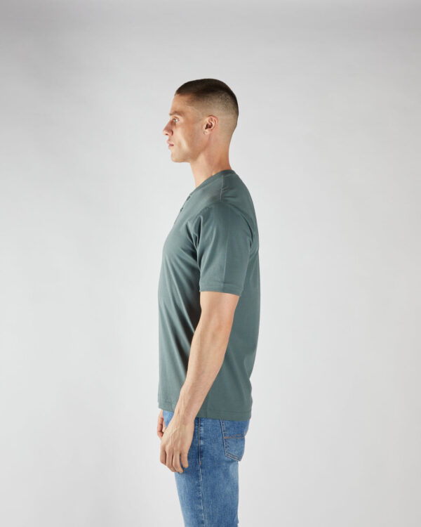Diesel Pacey Henley SS Top - Lawn Green - Image 4