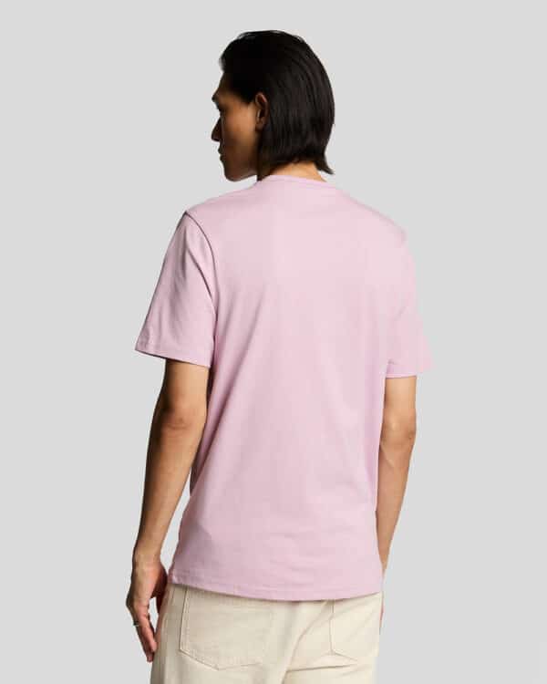 Lyle & Scott Cotton Crew Neck T-Shirt - Pink Light - Image 2