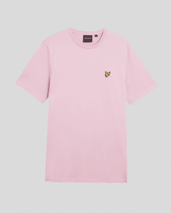 Lyle & Scott Cotton Crew Neck T-Shirt - Pink Light - Image 3
