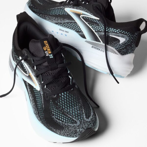 Brooks Glycerin GTS 22 - Black/Atomizer/Blazing Orange - Image 2