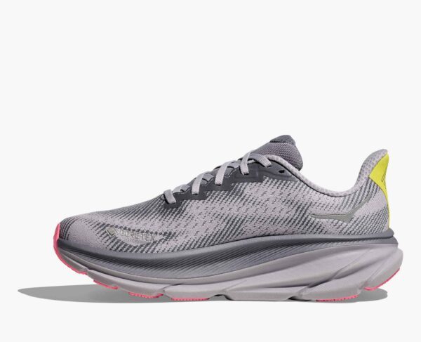 Hoka Clifton 9 GTX - Grey Skies / Foggy Grey - Image 2
