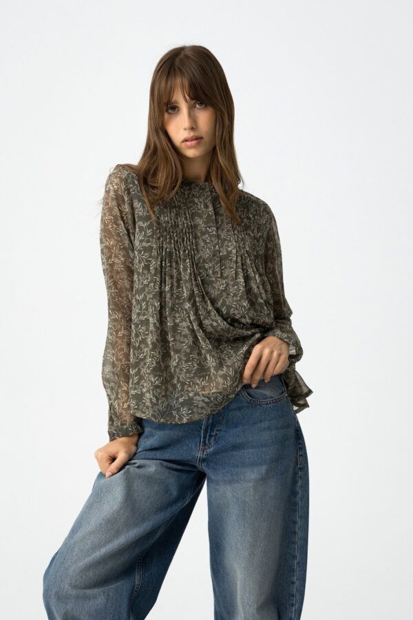 Tiffosi Carmilde Green Blouse - Image 2