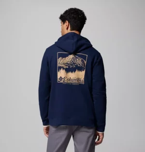 Columbia Trek Graphic Hoodie Collegiate Navy