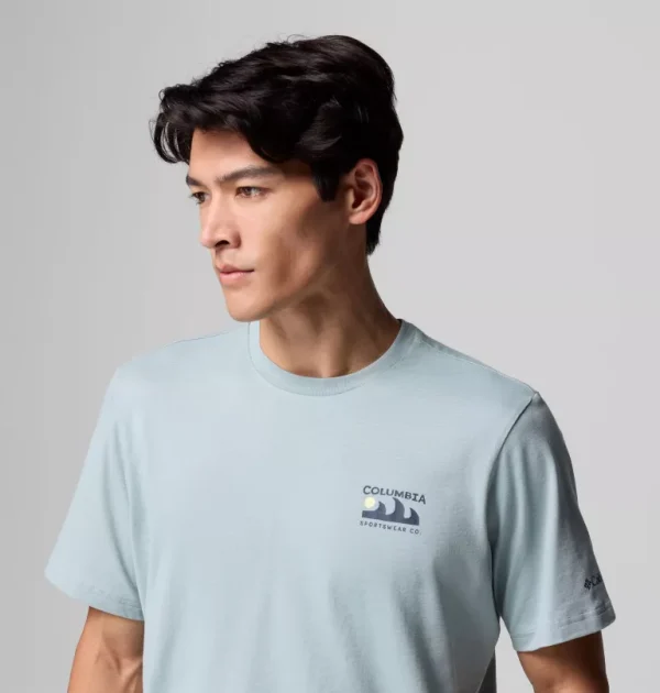 Columbia Explorers Canyon Graphic T-Shirt -  Crushed Blue - Image 5