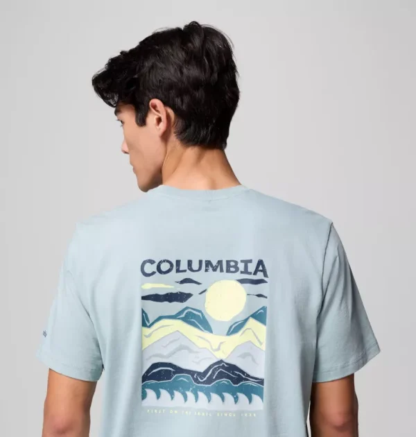 Columbia Explorers Canyon Graphic T-Shirt -  Crushed Blue - Image 6