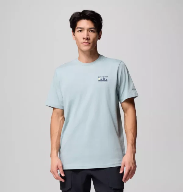 Columbia Explorers Canyon Graphic T-Shirt -  Crushed Blue - Image 2
