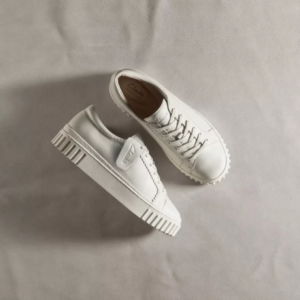 Clarks Mayhill Walk - White Leather - Image 2
