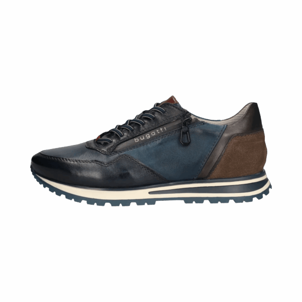 Bugatti Leather Sneaker - Dark Blue