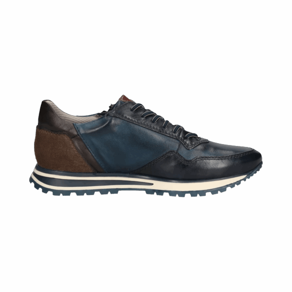 Bugatti Leather Sneaker - Dark Blue - Image 4