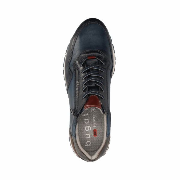 Bugatti Leather Sneaker - Dark Blue - Image 6