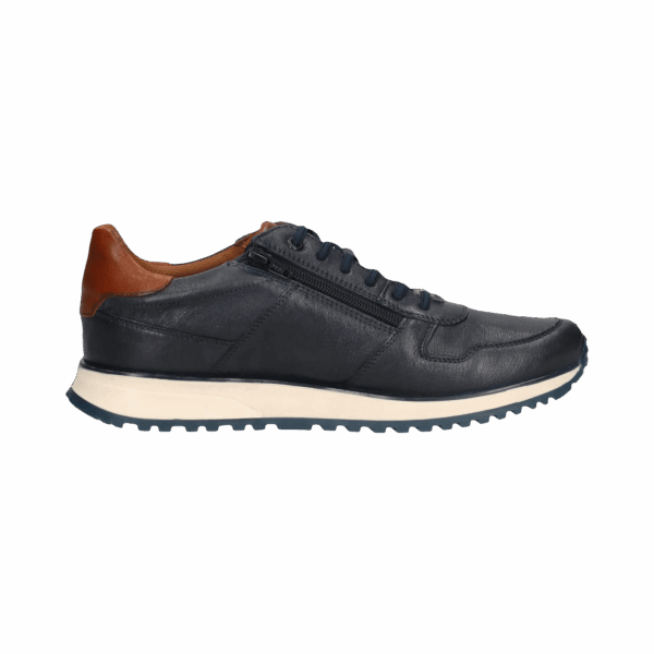 Bugatti Leather Sneaker - Dark Blue - Image 4