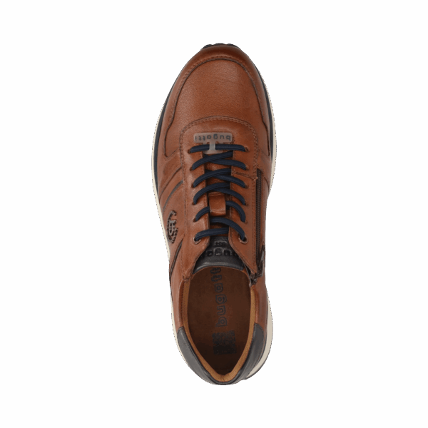 Bugatti Leather Sneaker - Cognac - Image 6