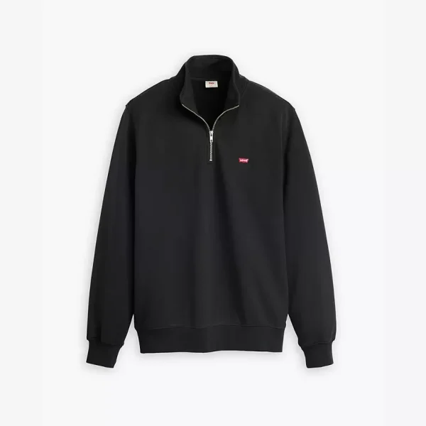 Levi’s Original Housemark Quarter-zip Pullover - Mineral Black