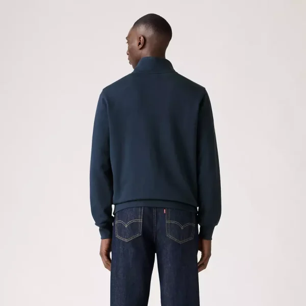 Levi’s Original Housemark Quarter-zip Pullover - Navy - Image 5