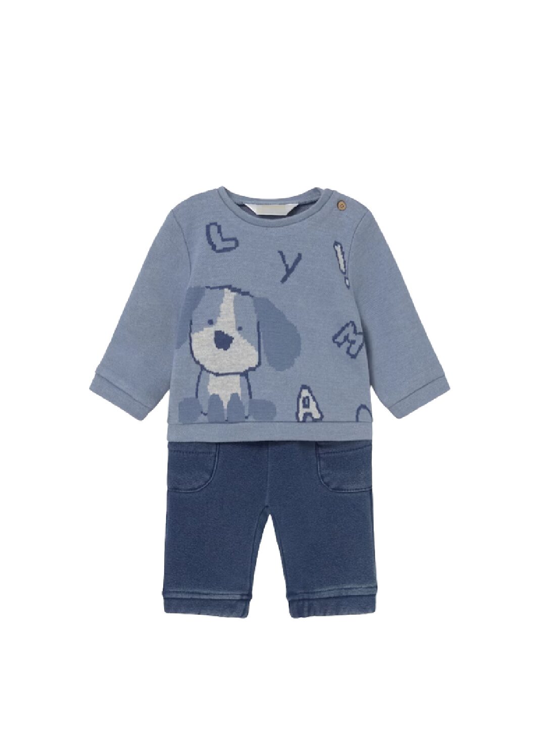 Mayoral Blue Bell Dog Set