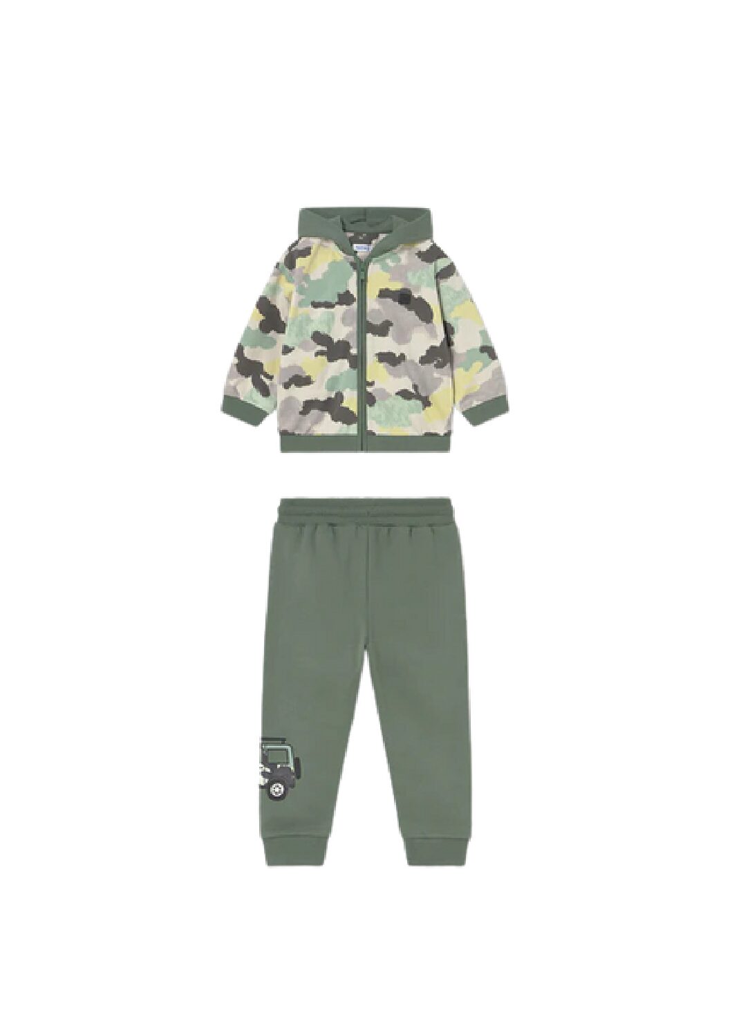 Mayoral Green Camouflage Boys Tracksuit