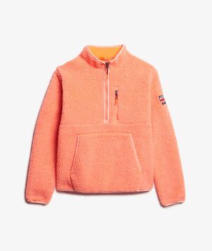 Superdry Outdoor Half Zip Fleece - Pastelline Coral