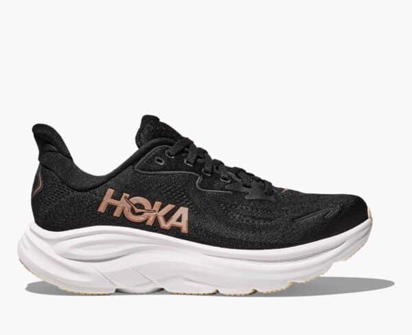 Hoka Clifton 10 - Black / Rose Gold