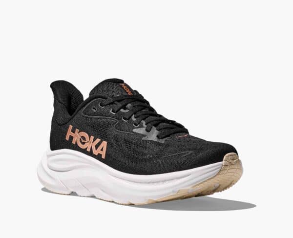 Hoka Clifton 10 - Black / Rose Gold - Image 3