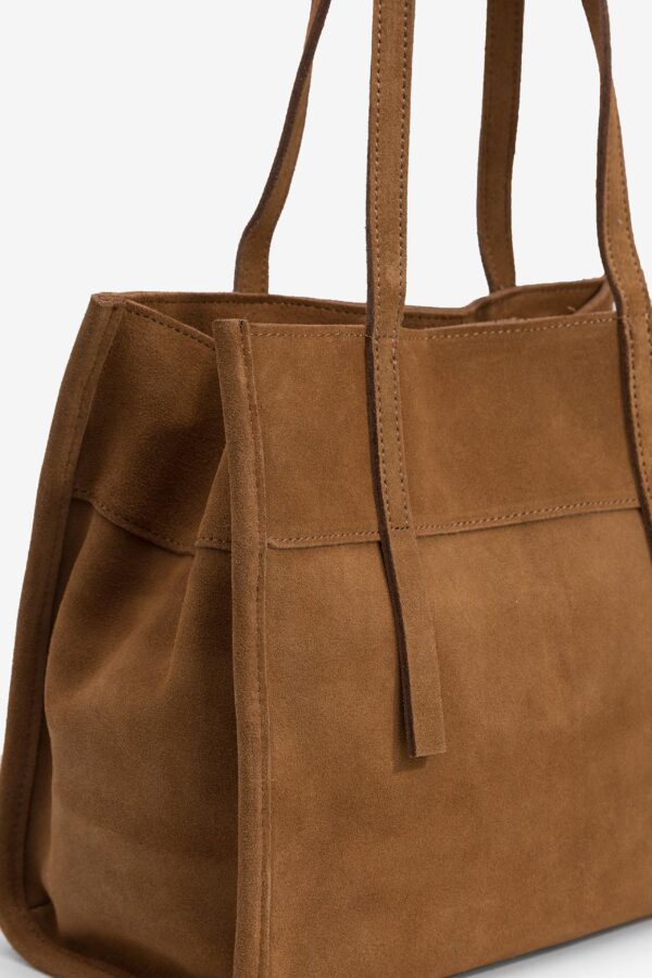 Tiffosi Suede Shopper Bag - Image 3