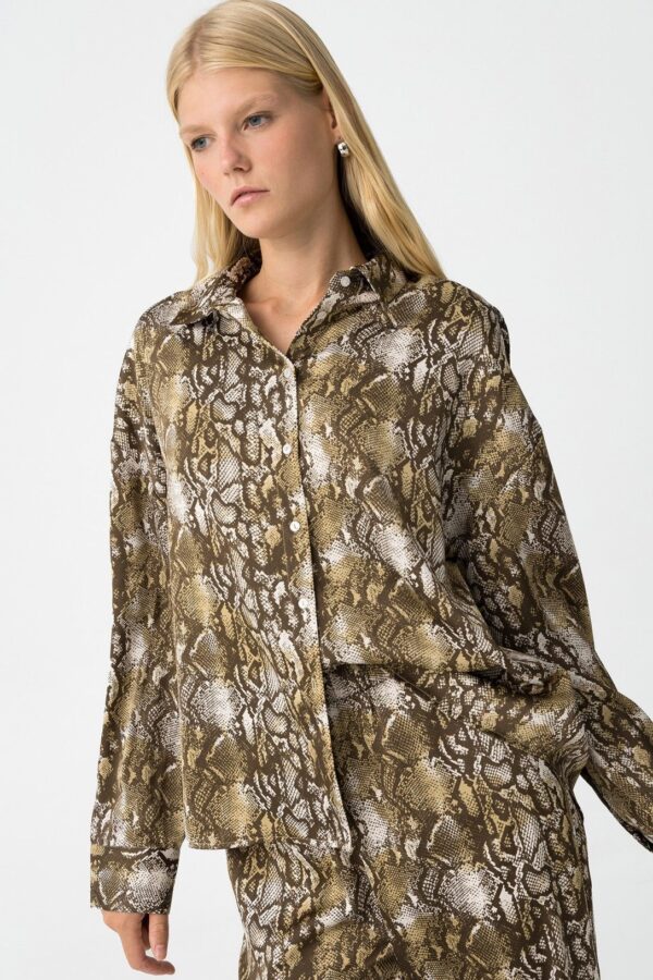 Tiffosi Dalini Snake Print Blouse - Image 2