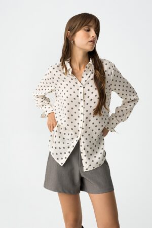 Tiffosi Paradise Satin Shirt with All Over Print