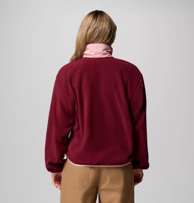 Columbia Sequoia Grove Half Zip Fleece - Rich Wine, Dark Stone, Eraser Pink - Image 5