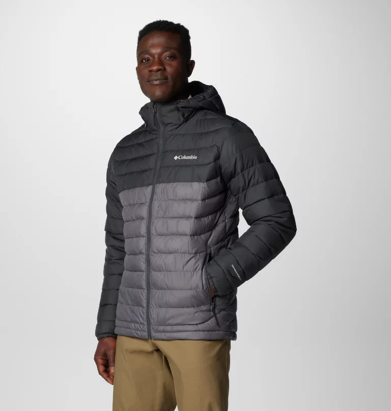Columbia Powder Lite II Hooded Insulated Jacket - City Grey - Image 3