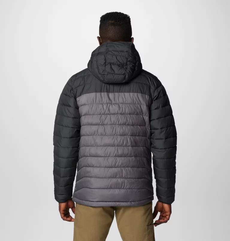 Columbia Powder Lite II Hooded Insulated Jacket - City Grey - Image 2