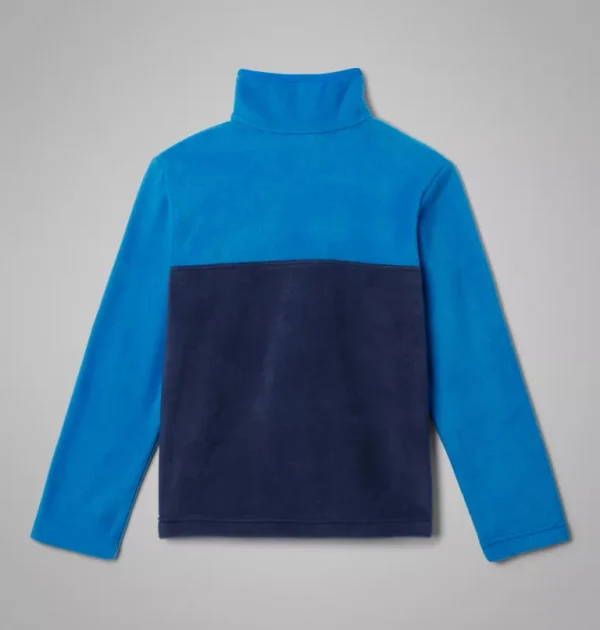 Columbia Kids Steens Mountain II Half Snap Fleece - Navy, Bright Indigo - Image 2